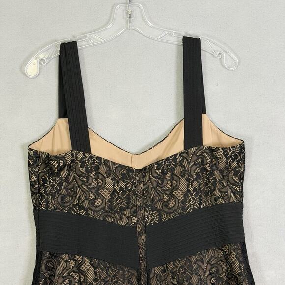 Loft Dress Women Sz 10 Midi Length Lace Mermaid Ruffle Party Holiday Classy LBD - Picture 8 of 16